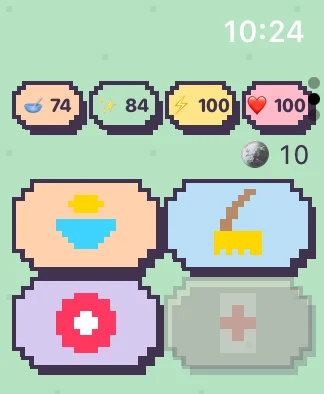 WristPet 실제 앱 화면